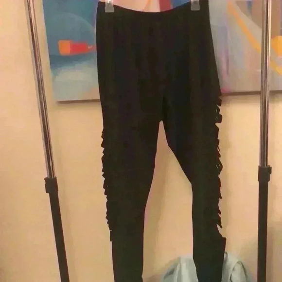 Women’s Side Cut Up Leggings, 2XL - Picture 1 of 4